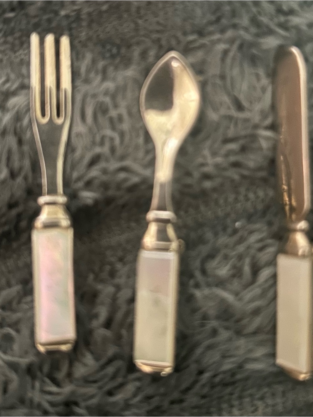 1960’s mother of pearl cutlery pins